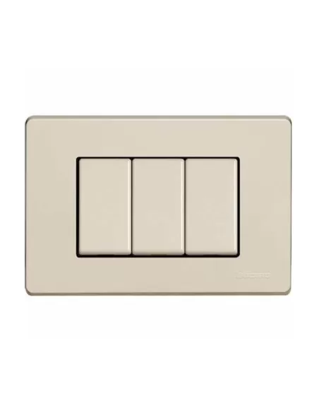 Placa resina Bticino 503/3a/r magic 3p